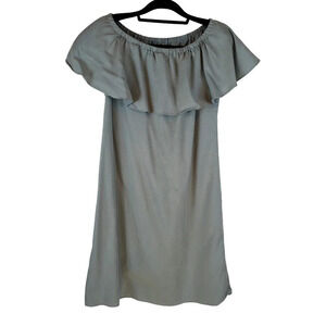 Soft Surroundings Green Ruffle top dress Size Medium
